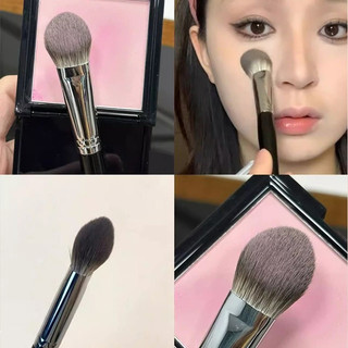 Highlighter Hình Lưỡi Blusher Highlighter Setting Flat Head Blending Makeup Brush