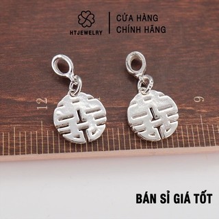 Charm bạc treo htjewelry chữ hỉ ph425