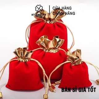 200 túi nhung đỏ dây rút htjewelry ph168