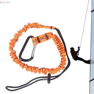 Koryes An Toàn Bungee Tether, Với Móc Carabiner Dụng Cụ Leo Núi Dây An Toàn, Phụ Kiện Leo Núi Làm Việc Trên Không Nylon Chống Rơi Dụng Cụ Dây Đeo Móc