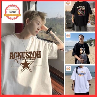 Áo thun nam, áo phông nam tay lỡ cổ tròn chất thun lạnh dày dặn thoáng mát  ATN055 - An Cường Fashion