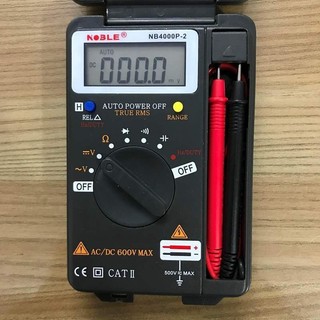 Đồng hồ đo vạn năng Noble NB 4000P-2, tự động chuyển thang đo, bỏ túi tiện dụng, điện trở, điện áp, dòng AC, DC, Tụ điện