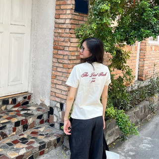 SALUTE Áo phông nữ trắng oversize mùa hè cổ tròn áo thun in hình girl phố fashion 100% cotton local brand Y1478