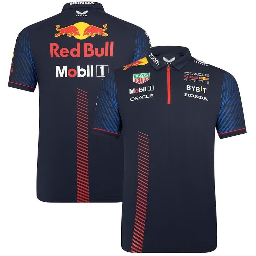 MỚI MỚI 2023 Oracle Red Bull Racing Team Set up Áo polo Formula One Racing suit áo sơ mi