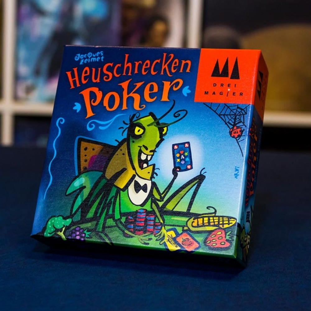 Trò chơi bài Drei Magier Heuschrecken Poker Gian lận Moth Board Game Trò chơi gia đình