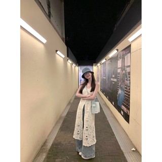 Thiết kế Váy không tay ren Jacquard rỗng Váy chữ A mùa hè dành cho nữ
