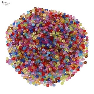 2000 Hỗn Hợp Bicone Acrylic Miếng Đệm Nhỏ Hạt 4x4mm