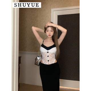 SHUYUE bodysuit áo hở lưng áo liền quần trendy ins thông thường chic WCS24518QI 27Z240703