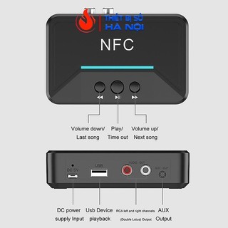 Bt200 thiết bị nhận bluetooth 5.0 không dây nfc, âm thanh v5.0 - dc4085