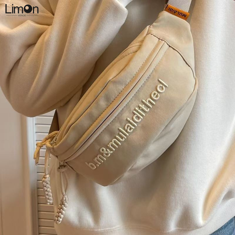 Túi đeo chéo vải Canvas Messenger nữ 2025 Túi đeo chéo một vai thời trang phong cách mới