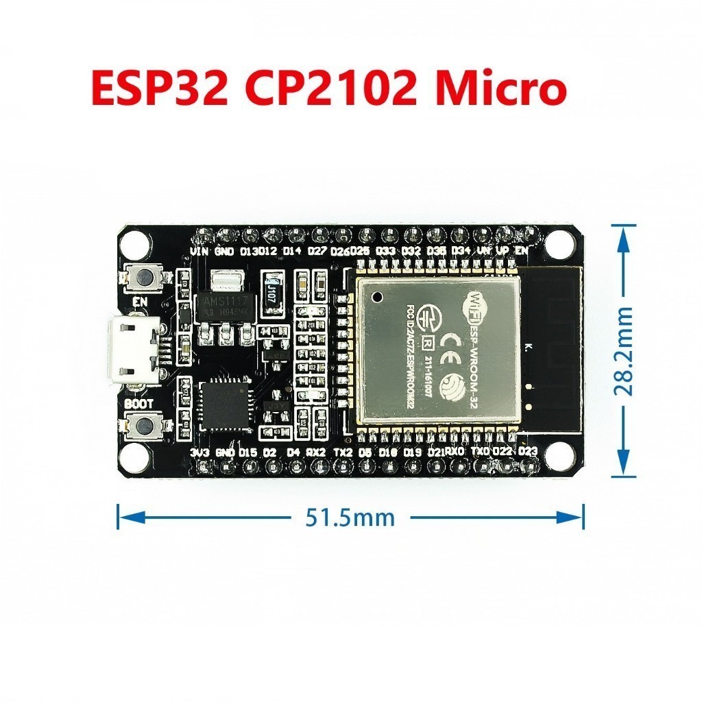 Kit ESP32 CH340 30P Wifi + Bluetooth cổng Type C, Kit ESP32 CP2102 30P Wifi cổng Micro