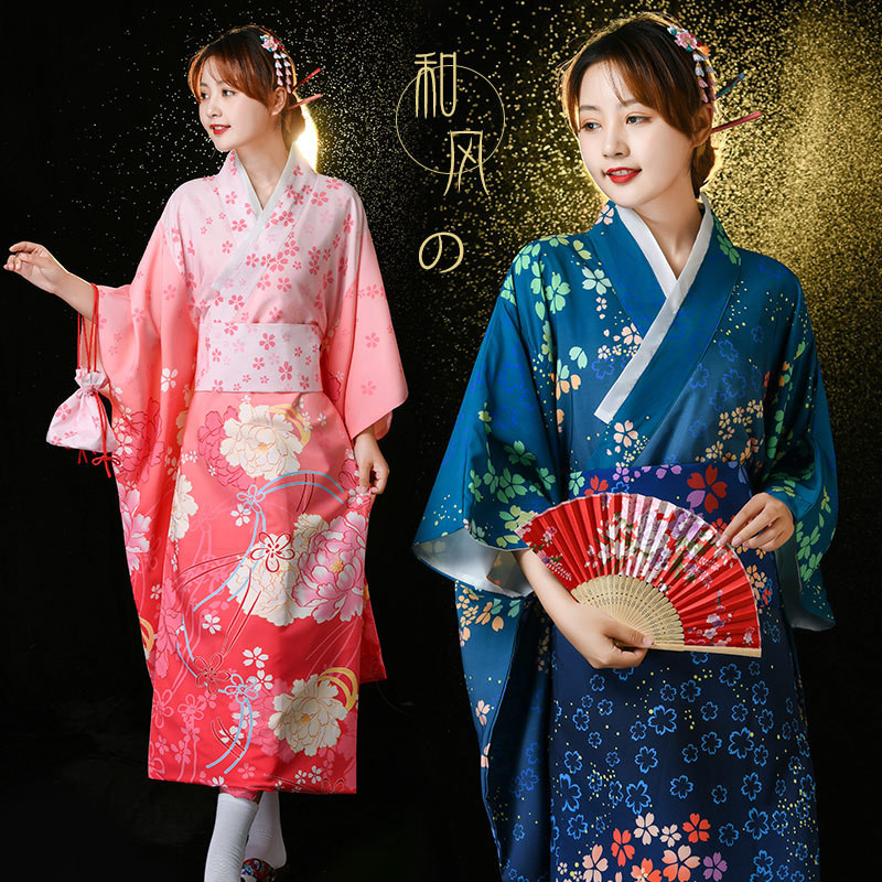 [Sản phẩm mới] Kimono Nhật Bản Kami Me Girl, cosplay chính thức Nhật Bản, Yukata sửa đổi màu hồng, k