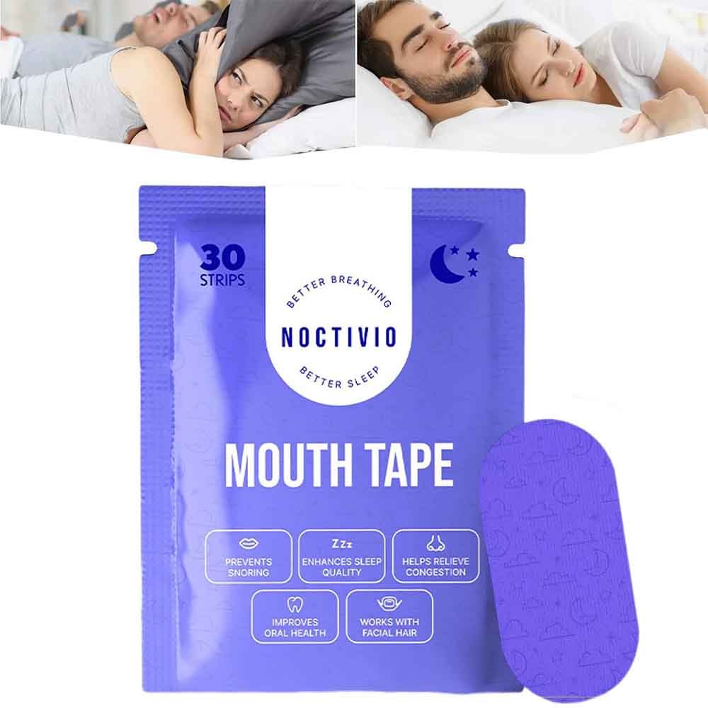 ​Noctivio Anti Snoring Mouth Tape Nose Breathing Improving Reduce Mouth Dryness Better Sleeping Clos
