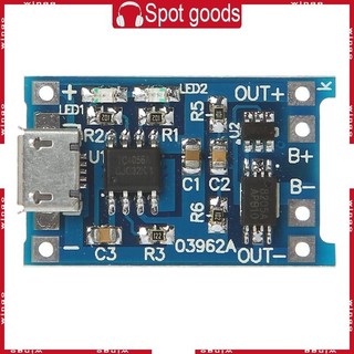 Bảng sạc pin Lithium GODD 5V Micro USB 1A 2A 18650 có để bảo vệ Mô-đun sạc Bảng mạch Phụ kiện