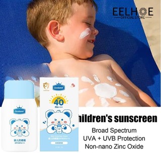 EELHOE 60g Kem chống nắng cho trẻ sơ sinh và trẻ em Kem chống nắng cho trẻ em Kem chống nắng Kem chống nắng cho trẻ em Kem dưỡng ẩm nhẹ cho trẻ em Kem dưỡng da ngoài trời mùa hè Bảo vệ khỏi tia cực tím