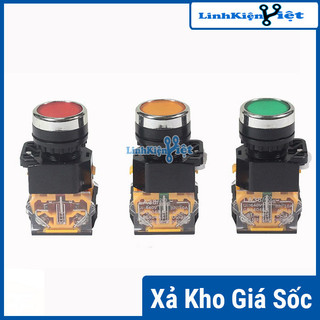 Nút nhấn đề giữ trạng thái không đèn la38 2 thường mở