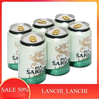 Lốc 6 lon Bia Hà Nội   Bia 333  Bia Sài Gòn - HABECO  330ml  lon  - Shop Thái Hà 
