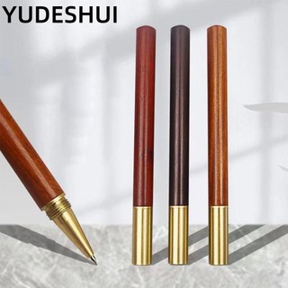 YUDESHUI Gel YudhUI, Thân Gỗ 0.5mm Mực Đen Bút Bi, Văn Phòng Phẩm Chất Lượng Cao Nhanh Khô Bút Trung Tính Quà Tặng