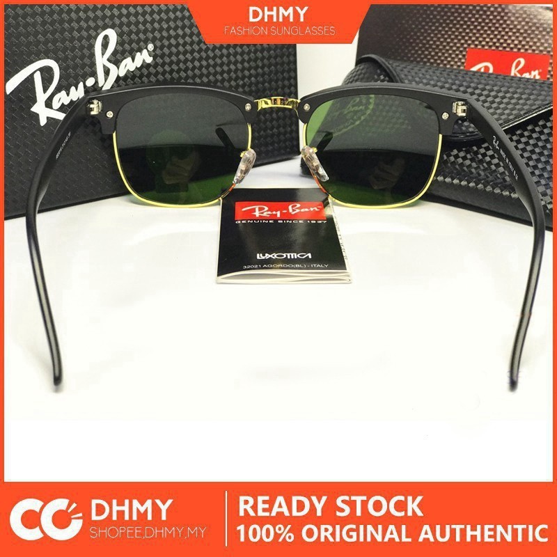 Kính râm Ray-ban rayban rb3016 Classic clubmaster Black Blue 48mm