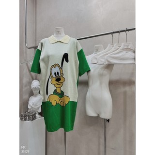 Đầm mon.ter.gi Goofy xanh Louis.H