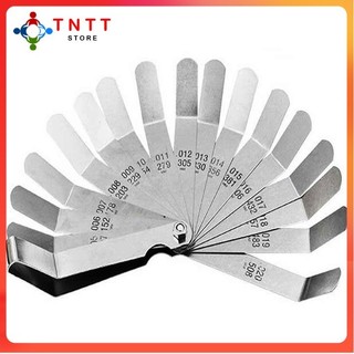Thước đo khe hở 0.127-0.508mm thước lá đo khe hở bằng thép không gỉ căn chỉnh cò dùng sửa xe máy Thước căn lá inox
