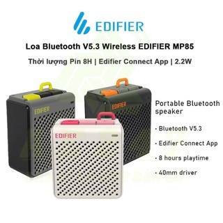 Loa Bluetooth V5.3 Wireless EDIFIER MP85 | Thời lượng pin 8H | Edifier Connect App - Hàng Chính Hãng