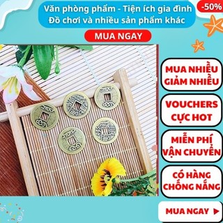 Combo 5 đồng xu cổ phong thủy bằng đồng đường kính 2.4cm ✅FREESHIP 🚛 Combo 5 đồng xu cổ phong thủy bằng đồng - Aplusmart