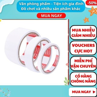Cuộn băng keo 2 mặt đủ các kích thước ⭐FREESHIP ⭐Uy tín ⭐Cuộn băng keo 2 mặt đủ các kích thước