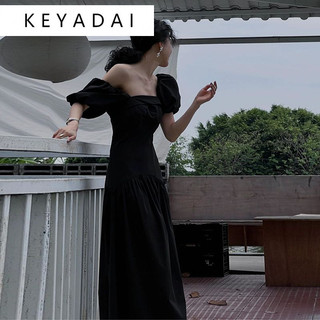 KEYADAI váy Đầm váy nữ body đầm INS hàn quốc Vintage Đơn giản WLQ24414V4 19Z240507
