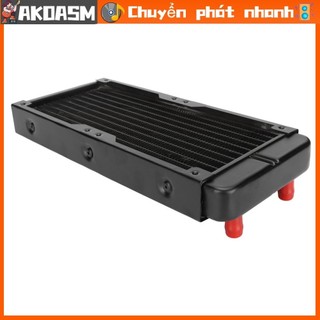 AKOASM Bộ tản nhiệt bằng nhôm Tản tốt Lắp đặt đơn giản Đầu nối miệng chùa 10 ống trao đổi