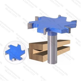 Mũi soi gỗ - mũi phay gỗ cuốc mộng rãnh 6 cánh cao cấp