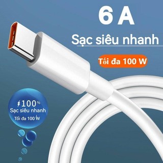 6a 100w usb type-c cáp siêu nhanh sạc cáp cho mate 40 rs 12 pro loại c sạc cáp usb loại c dây dữ liệu