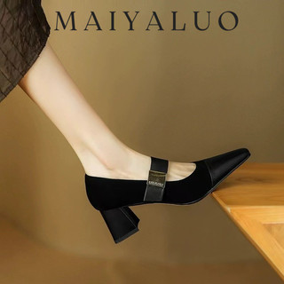 MAIYALUO giày nữ boot nữ bột Thời trang trăm mốt  Chống trơn trượt Mềm mại Đế chống sốc Thoải mái FSX2450SG9 20Z240516
