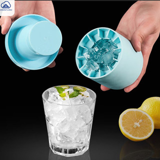 Chongtaoqi Lưới đá silicone Xi lanh cấp thực phẩm Khuôn làm đá viên Đồ uống lạnh đá viên đông đá dung tích lớn Khuôn làm đá viên đông lạnh