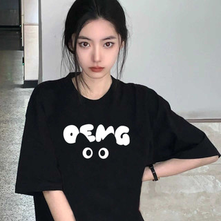 XUANMO Local brand áo thun phông form rộng 100% cotton BIG SIZE Áo thun Cotton ngắn tay nguyên chất dành cho nữ Mùa hè Phong cách mới Phiên bản Hàn Quốc cổ tròn dáng rộng