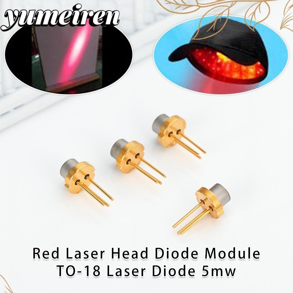 Yumeiren 1 / 2 / 5 / 10 Đầu Laser Đỏ 5MW Công Suất Cao DIY Lab TO-18 Diode Laser