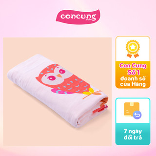 Khăn tắm trẻ em cotton animo bm9t - hồng