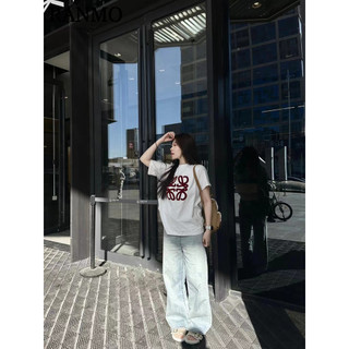 RANMO áo phông áo thun nữ croptop baby tee xu hướng Fashion Phong cách Thể thao WTX2451JFZ 22Z240527