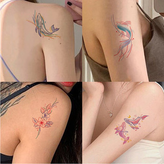 Ins Bướm Họa Tiết Cá Voi Hình Xăm Dán Chống Thấm Nước Nhiều Màu Sắc Hình Xăm Miếng Dán Sáng Tạo Thời Trang Mùa Hè Đạo Cụ Ảnh Người Bạn Quà Tặng Tiếp Liệu