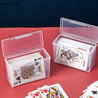Wumei001 Mới Trong Suốt Hộp Nhựa Chơi Thẻ Hộp Đựng PP Hộp Bảo Quản Đóng Gói Poker Trò Chơi Thẻ Cho Trò Chơi Board TQ