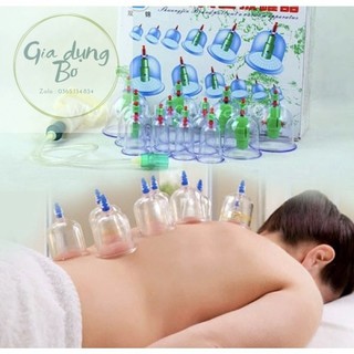 Bộ giác hơi chân không, không dùng nửa,bộ 12 Cốc giúp đào thải đốc tố khỏi cơ thể