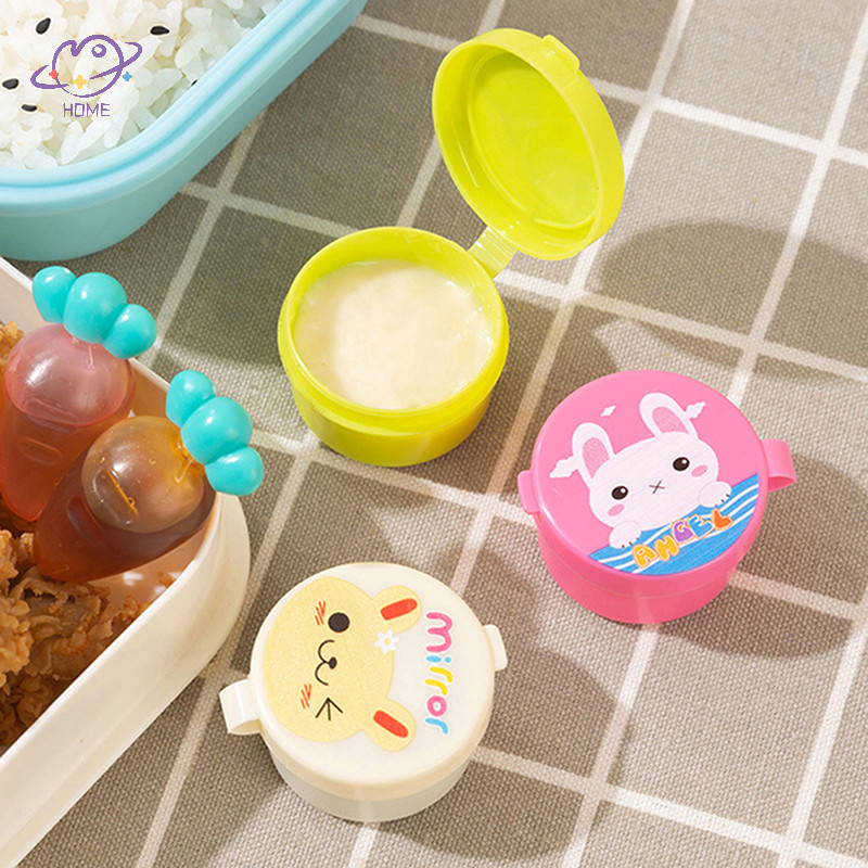 {Maysuper} Bình đựng nước sốt gia vị Mini dễ thương Hộp đựng Salad sốt cà chua di động Bento {VN}