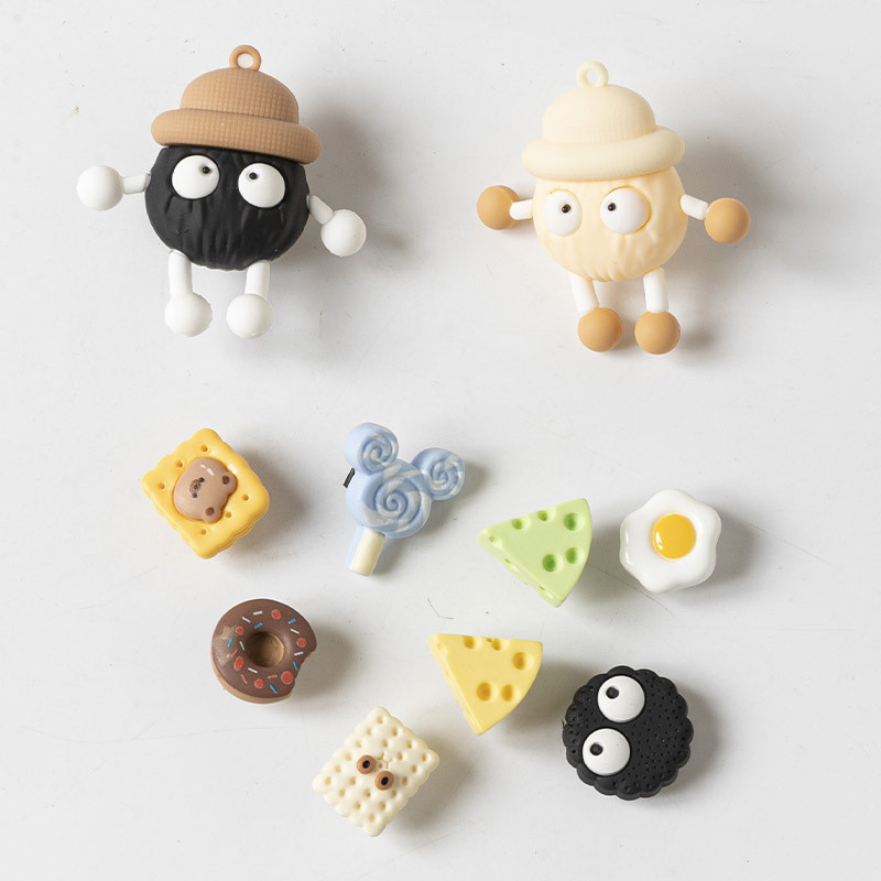 AYUER 10 Cái / bộ 3D Gấu Kim Cương / Bánh Xe Giày Charm Jibz Áp Dụng Cho Giày Trang Trí Cho Các Loại Nữ