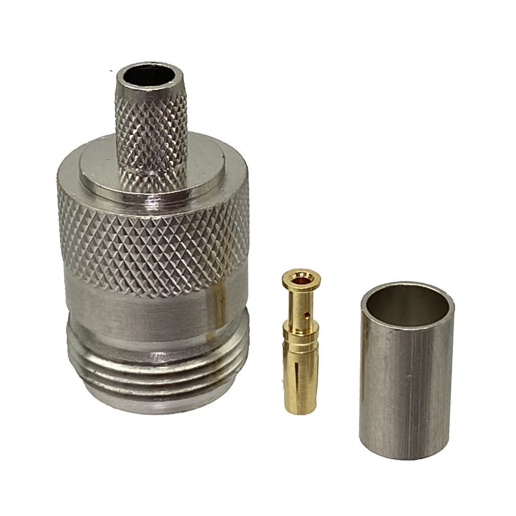 1 Đầu Nối N Nữ jack Uốn LMR240 Cáp RF Dây Đồng Trục Thiết Bị Đầu Cuối Thẳng