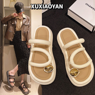 XUXIAOYAN dép sandal nữ giày sandal nữ dép đế cao Đế êm Chất lượng cao Đàn hồi Năng động FDL24601UA 23Z240607