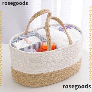Túi đựng tã dây ROSEGOODS1, Giỏ đựng tã trẻ em đa chức năng bằng vải Cotton, Túi đựng tã di động đi du lịch Túi đựng mẹ Túi Tote ngoài trời