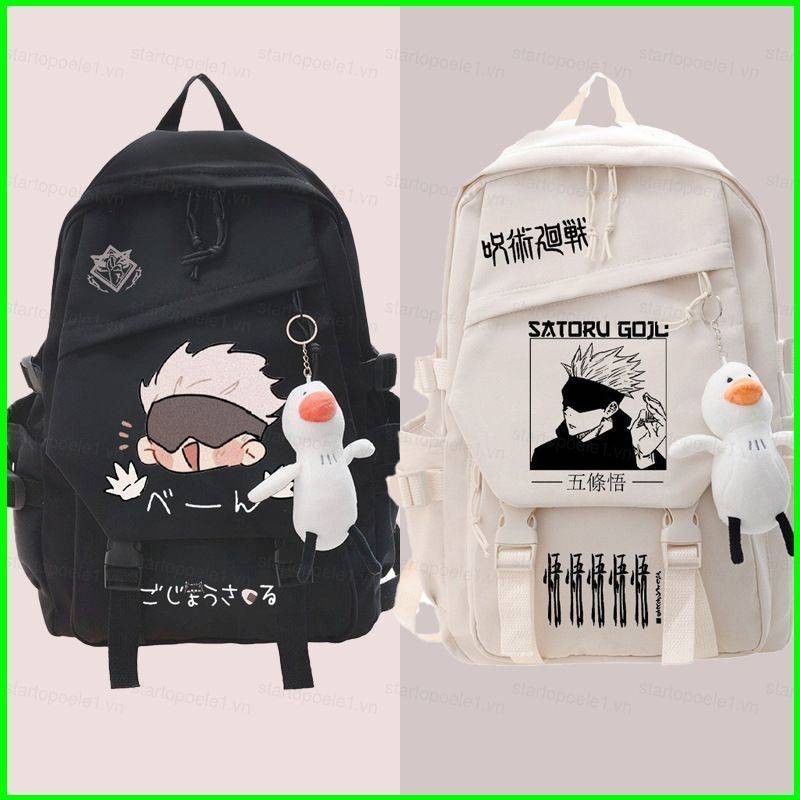 [Sẵn Sàng Đi Học] Ba Lô Jujutsu Kaisen Dành Cho Nữ Nam Học Sinh Dung Tích Lớn Thoáng Khí In Hình Thời Trang Cá Tính Mu