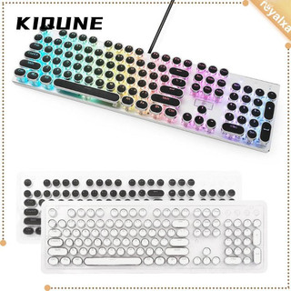 Kiqune Keycap tròn – Keycap PBT đôi phủ mờ, dành cho bàn phím cơ, 108 - bộ phím