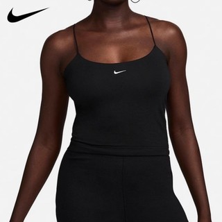 [Sẵn sàng] Áo thun nữ 100% AuthenticNike Cotton Slim CAMI thoáng khí thoải mái thể thao thêu áo Tank Top