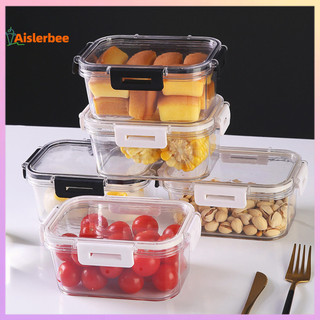Hộp đựng cơm trưa Aislerbee PET kín dày có nắp chắc chắn có thể xếp chồng cho du lịch trường học văn phòng/hàng ngày